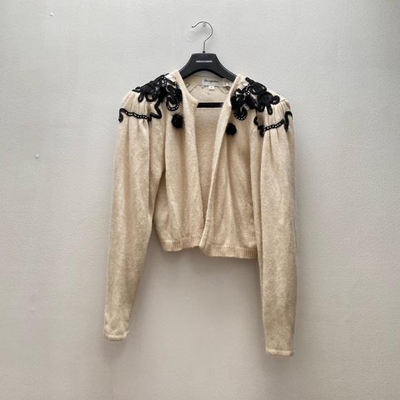 Vintage - Cream Soft Angora Cardigan - Picture 3 of 10